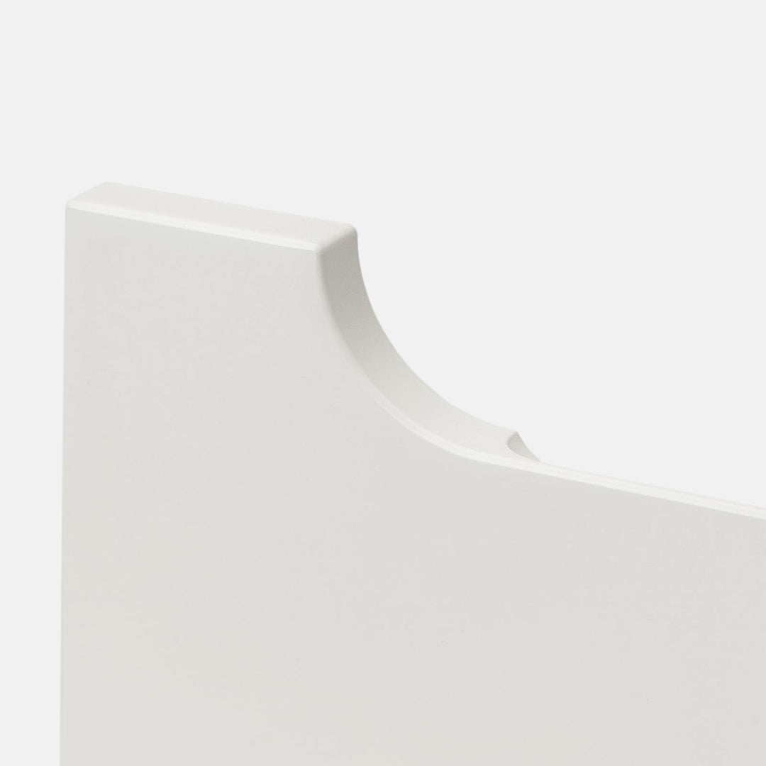 80cm matt white suspended bathroom cabinet with integrated sink and mirror - Sleek