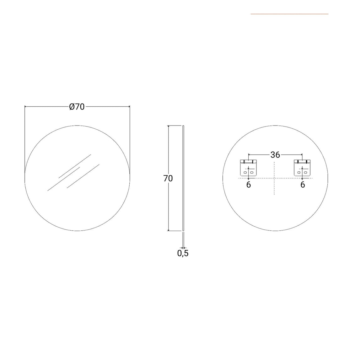 80cm matt white suspended bathroom cabinet with integrated sink and mirror - Sleek