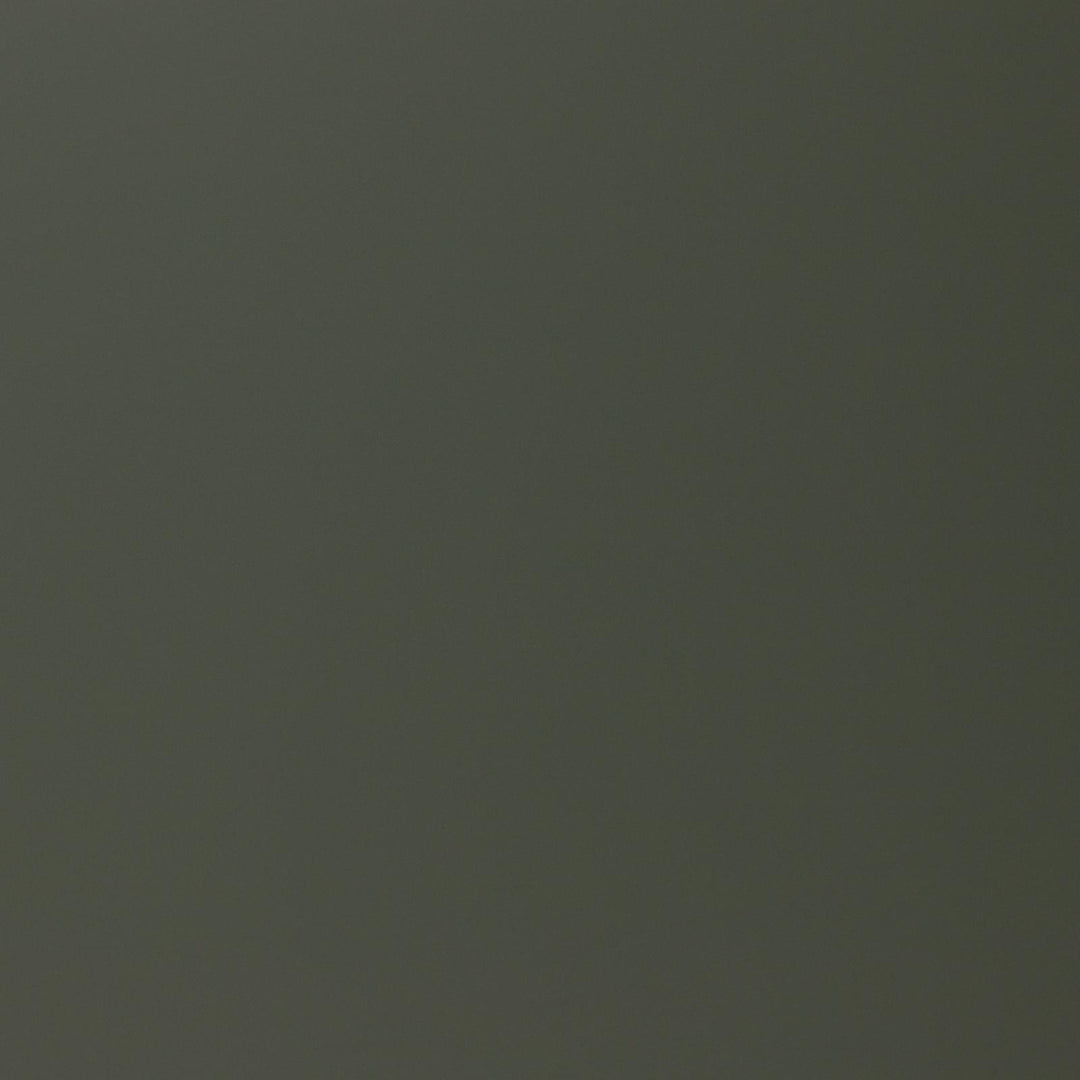 80 cm suspended bathroom cabinet in reeded concrete green with right sink and mirror - Nerk