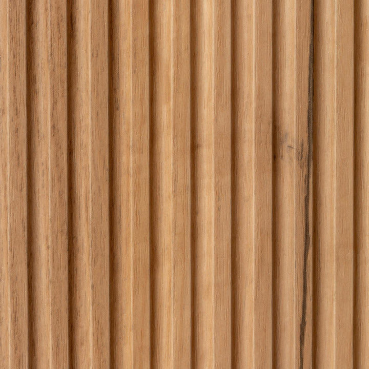 90 cm suspended bathroom cabinet with gold oak drawers and mirror - Tayga