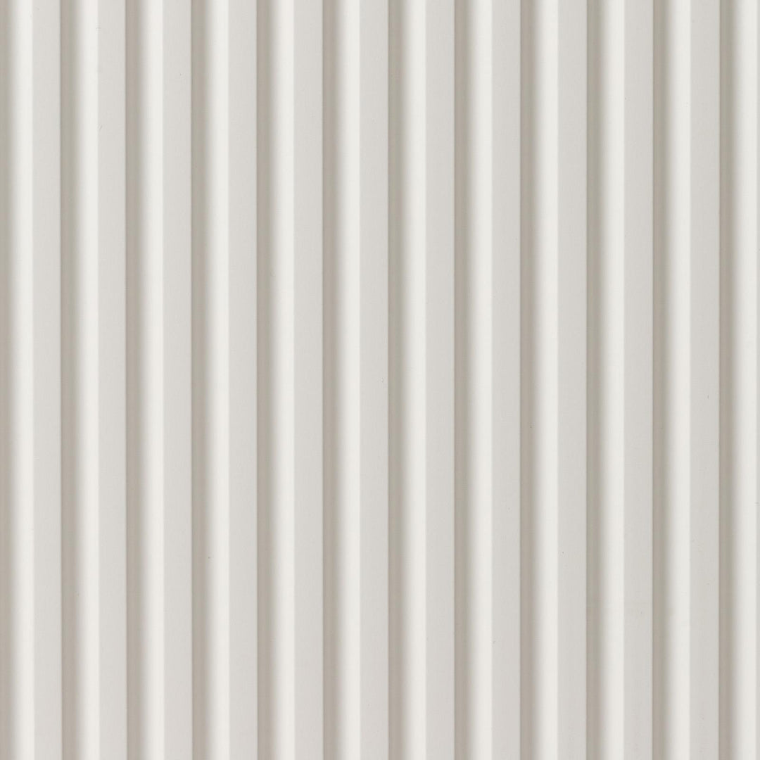 Suspended bathroom cabinet with doors 80 cm matt white ribbed with sink and mirror - Nerk