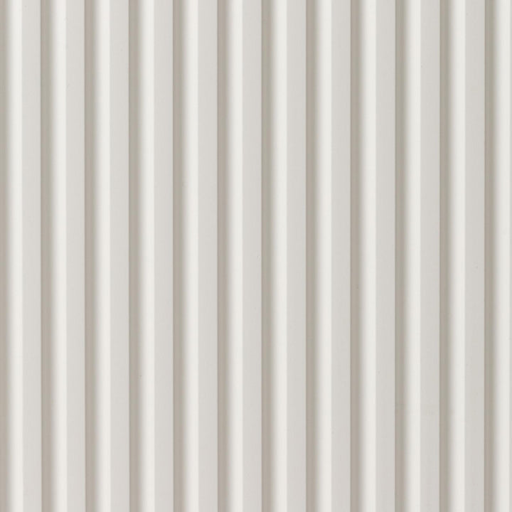 Suspended bathroom cabinet with doors 80 cm matt white ribbed with sink and mirror - Nerk