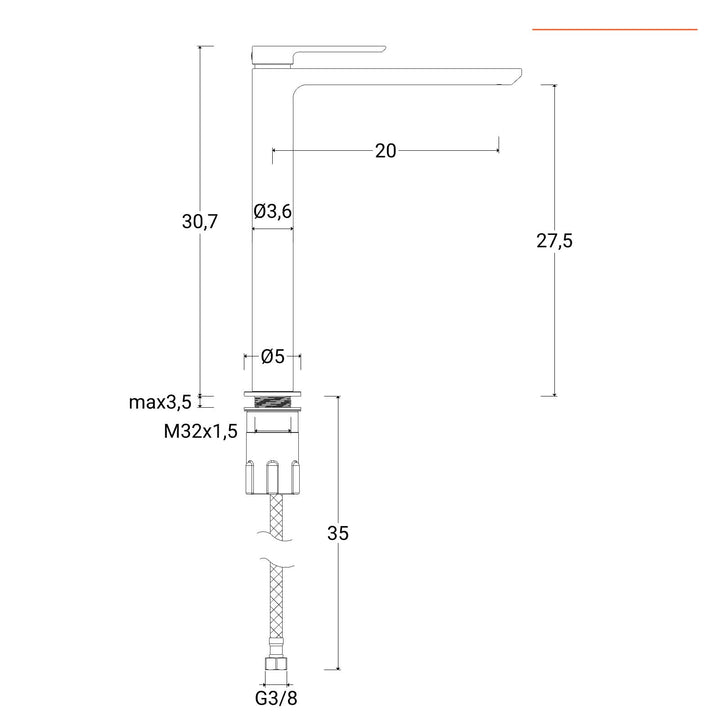 High basin mixer and bidet chrome set – Fusion