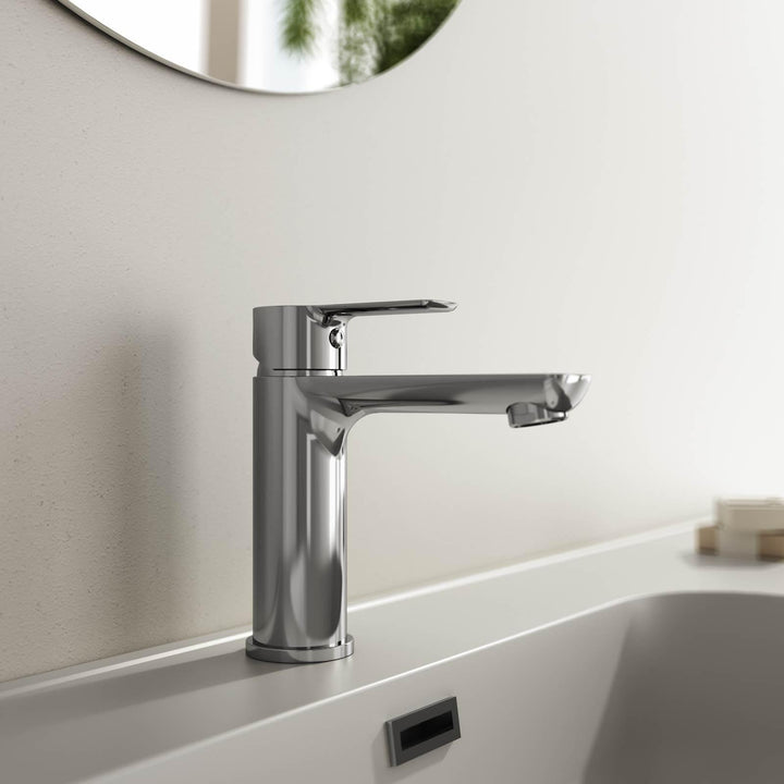 Chrome basin and bidet mixer set – Key