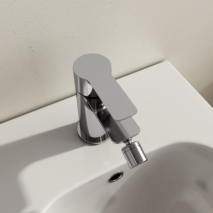 Chrome basin and bidet mixer set – Key