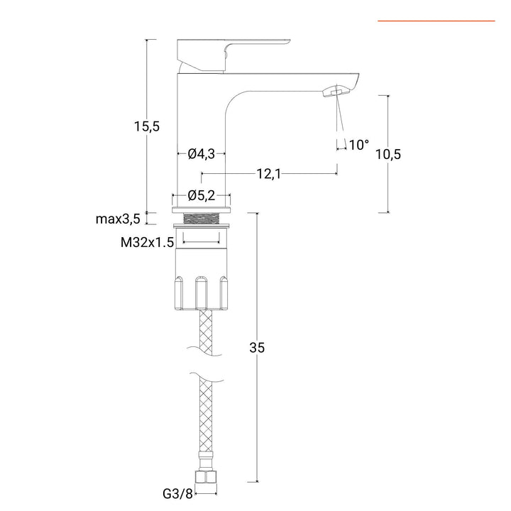 Chrome basin and bidet mixer set – Key