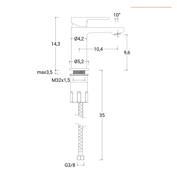 Chrome basin and bidet mixer set – Fluid