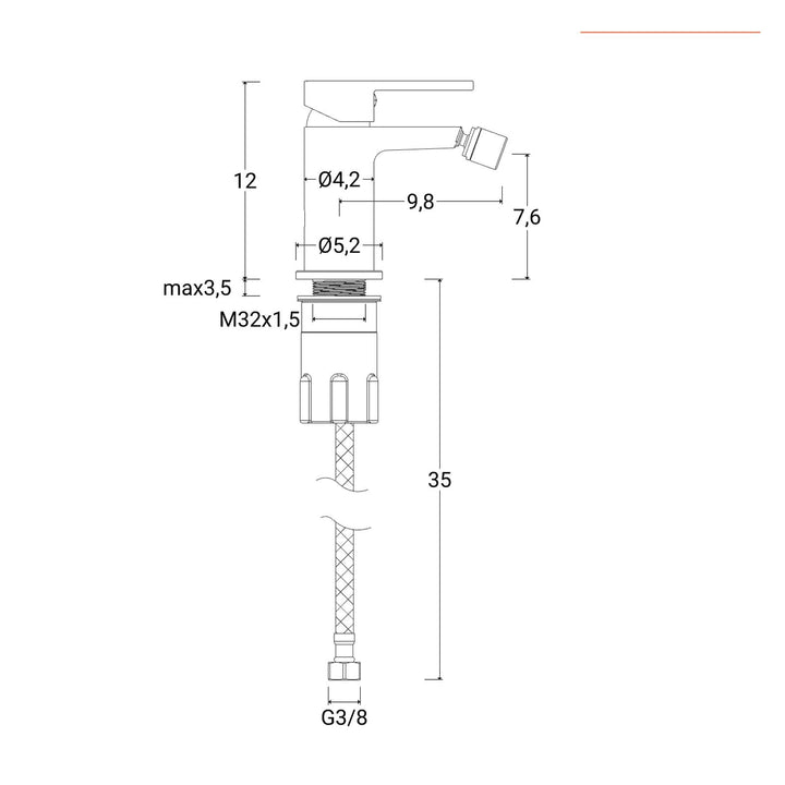 Chrome basin and bidet mixer set – Fluid