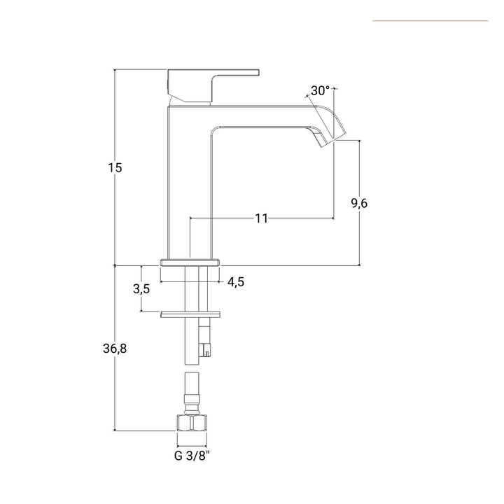 Set washbasin and bidet chrome Sorgente by Jacuzzi - Taps