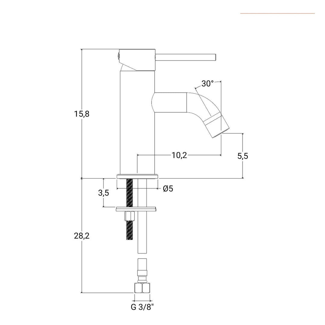 Jacuzzi Gun Gold Sink and Bidet Set - Taps
