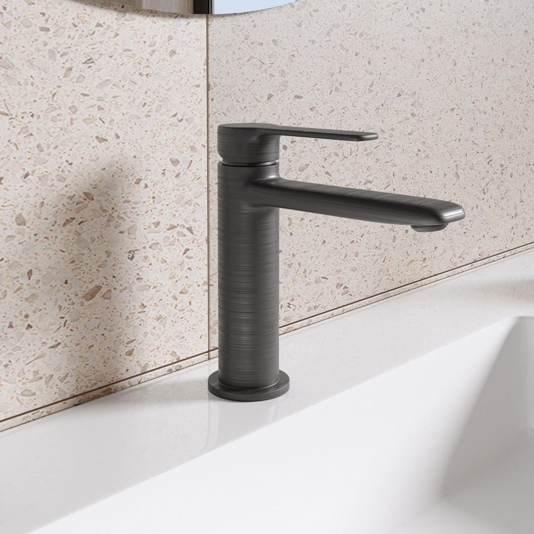 Brushed Black Basin and Bidet Mixer Set – Tila