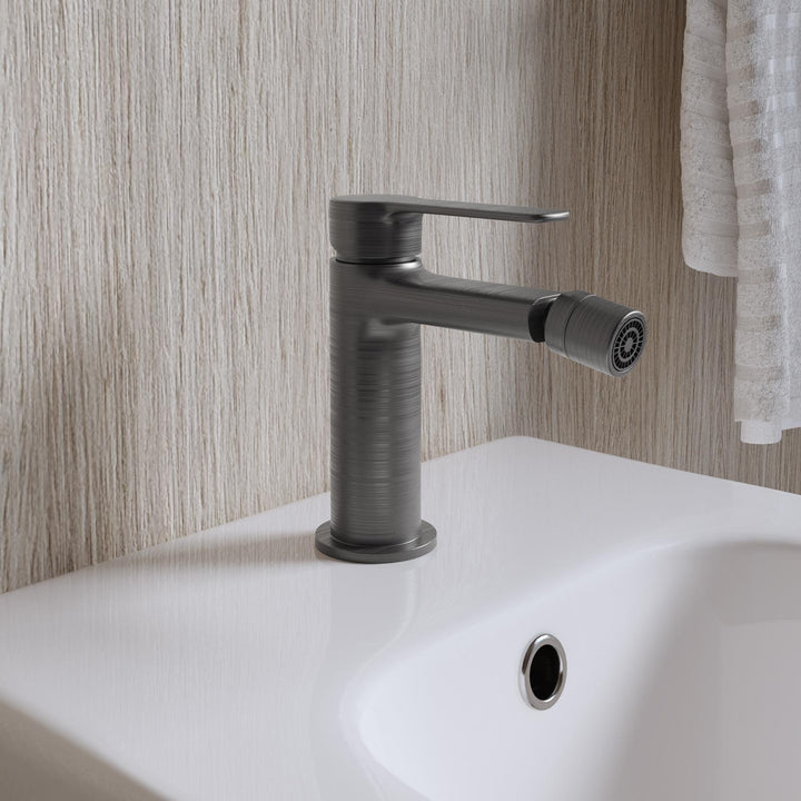 Brushed Black Basin and Bidet Mixer Set – Tila