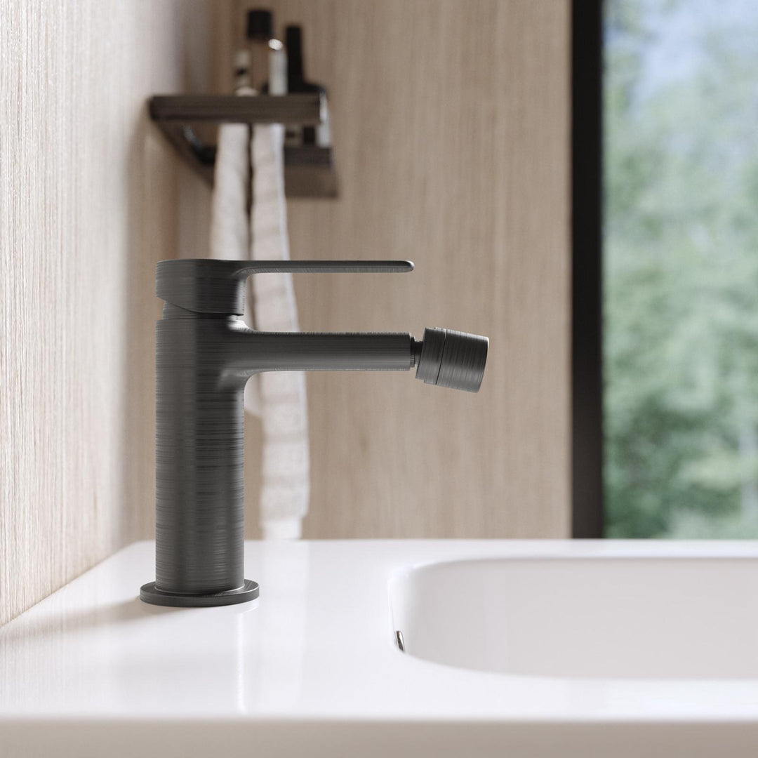 Brushed Black Basin and Bidet Mixer Set – Tila