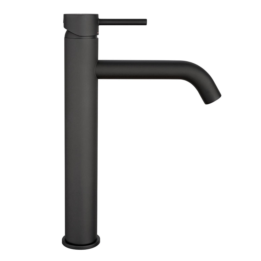 High basin mixer set + matt black bidet Gun by Jacuzzi - Taps