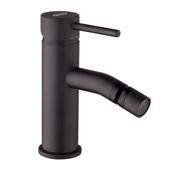 High basin mixer set + matt black bidet Gun by Jacuzzi - Taps