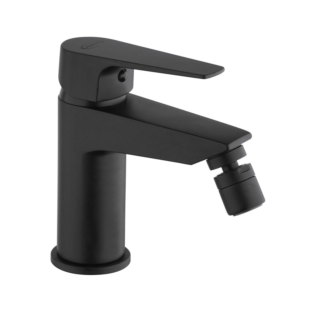 Inca matt black basin and bidet mixer set - image 3