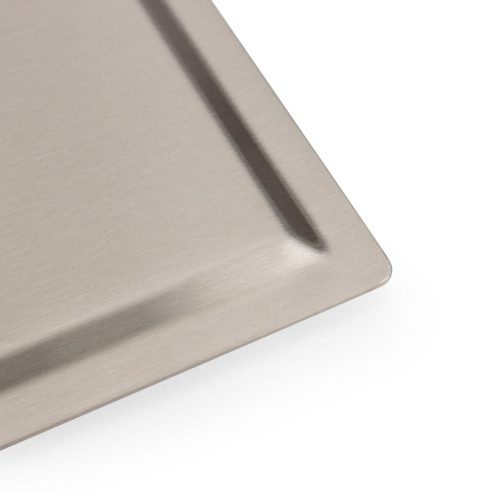 Ultra slim 20x20 shower head and 40 cm elbow arm brushed - image 6