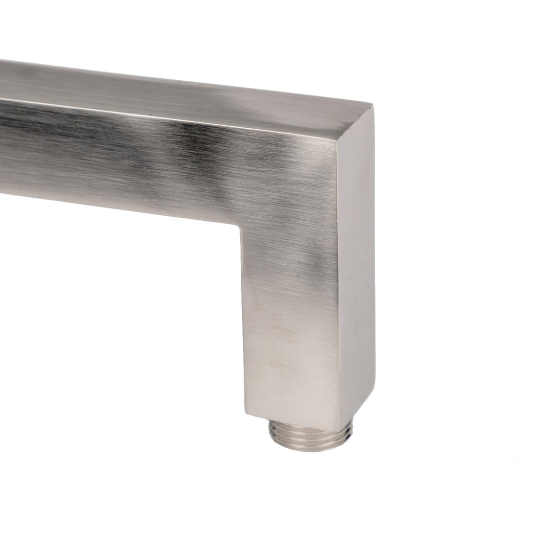 Ultra slim 20x20 shower head and 40 cm elbow arm brushed - image 9