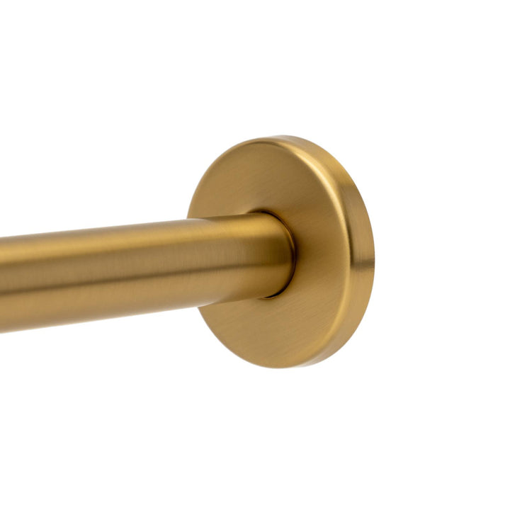 Ultra slim shower head set 30 cm with shower arm 35 cm brushed gold