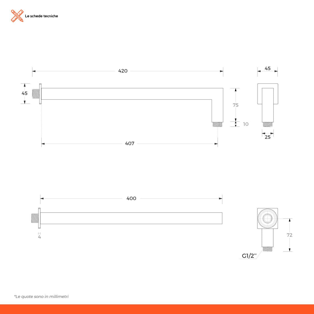 Ultra slim shower head set - image 12