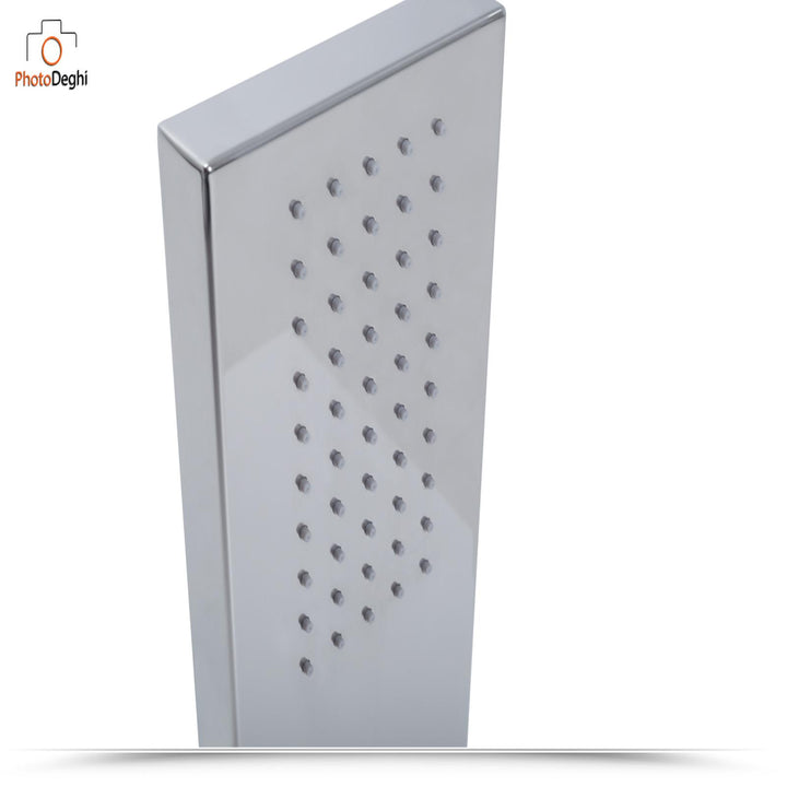 Chromed steel shower head wall mounted - image 3