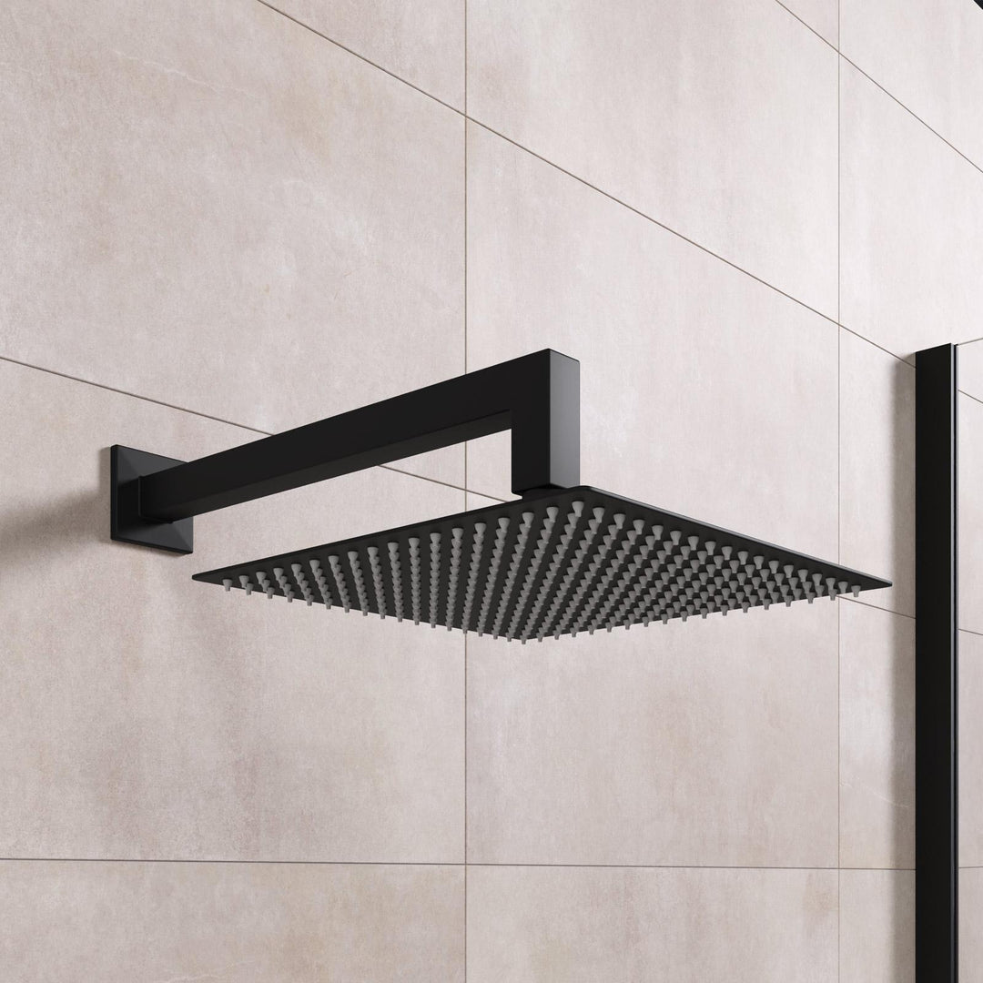 Jacuzzi 25cm square shower head and 35cm anti-limescale arm - image 1