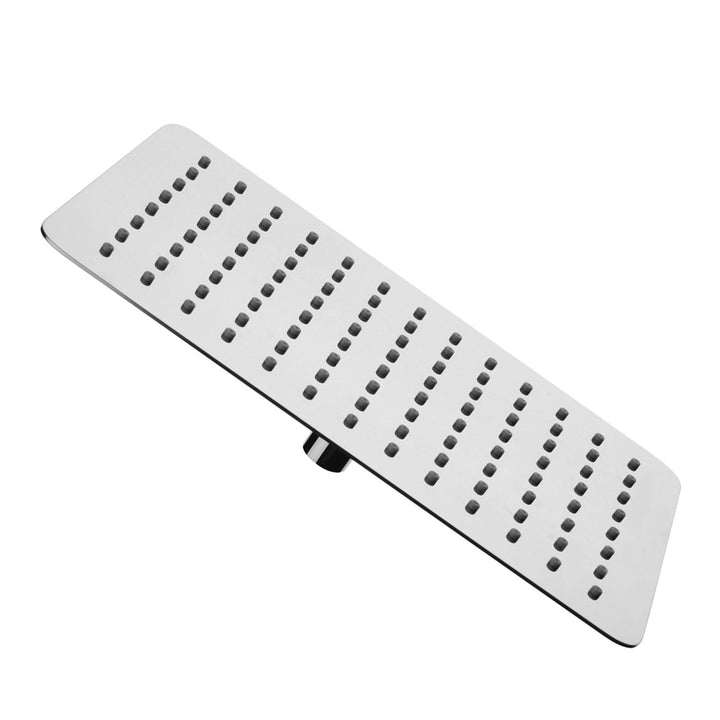 Rectangular shower head 30x20 cm and 40 cm arm anti-limescale Jacuzzi - Taps